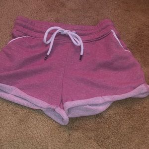 Pink sweat shorts